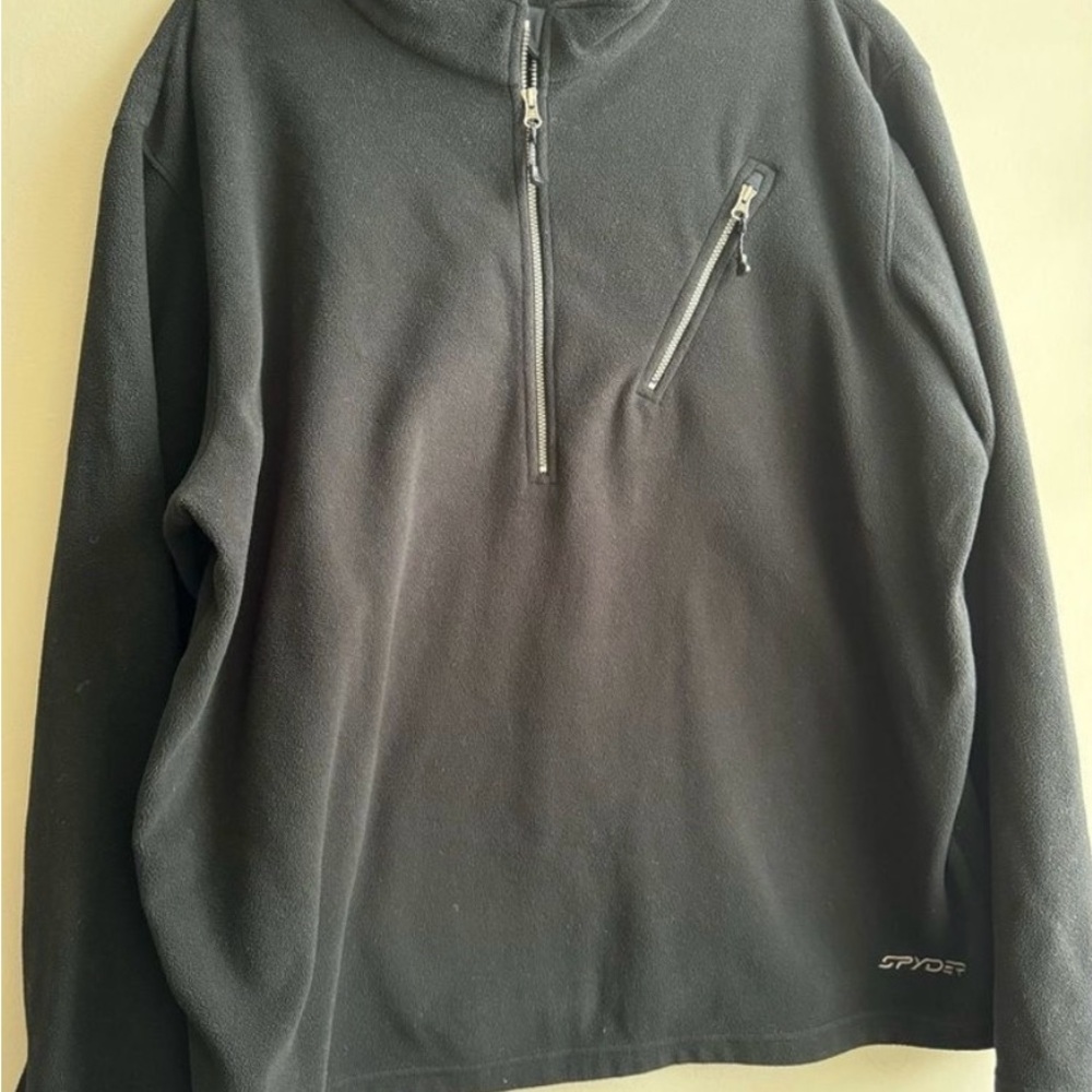 Spyder Men's Zip-Up Black Sweater